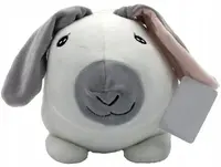 Plyšová hračka Králiček, 27 cm - bielo/sivá