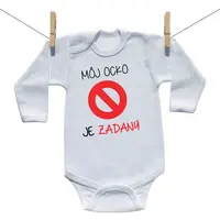 Boodyy Body s dlhým rukávom Môj ocko je zadaný 86 (12-18 mesiacov)