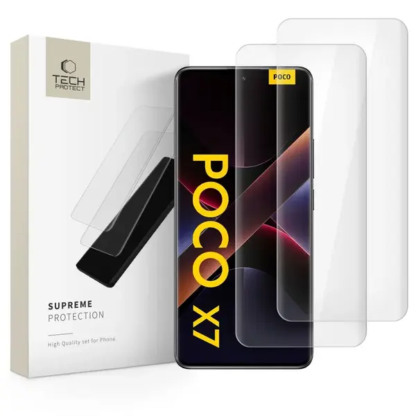 Tech-Protect Glass UV 2x ochranné sklo na Xiaomi Redmi Note 14 Pro 4G / 5G / 14 Pro Plus 5G / Poco X7 5G