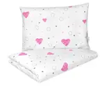 Bavlnené obliečky, 2D 140x200/70x80, I love Girl,ružová/biela