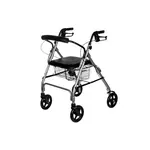 REHAFUND RF-615/S chodítko 4-kolesové pre seniorov DENVER PREMIUM sivé