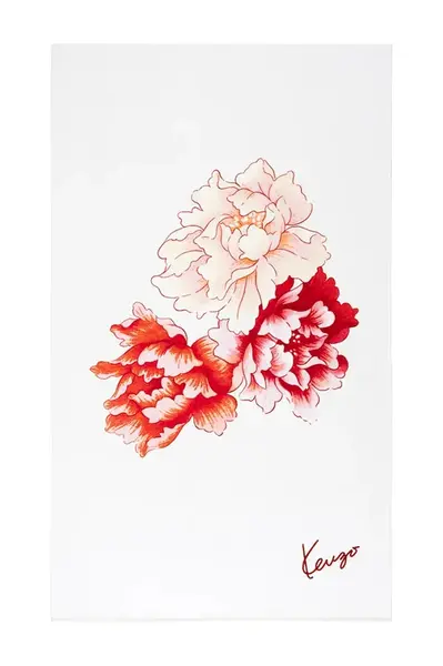 Osuška Kenzo K PEONY 100 x 170 cm bílá barva