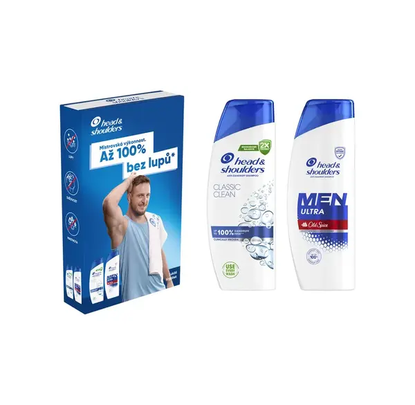 H&S box šampón men ultra 330ml + classic clean 220ml