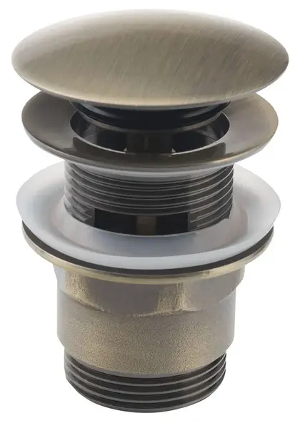 Aqualine Příslušenství - Uzavíratelná umyvadlová výpusť, ClickClack, bronz TF7001A