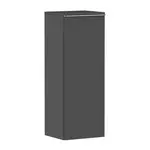 Hansgrohe Xelu Q - Bočná skrinka 40x107x35 cm, 1 dvierka, pánty vľavo, matná sivá/chróm 54128000