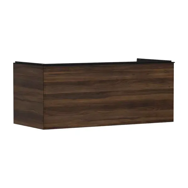 Hansgrohe Xelu Q - Umývadlová skrinka, 50x118x55 cm, 1 zásuvka, tmavý orech/matná čierna 54065670