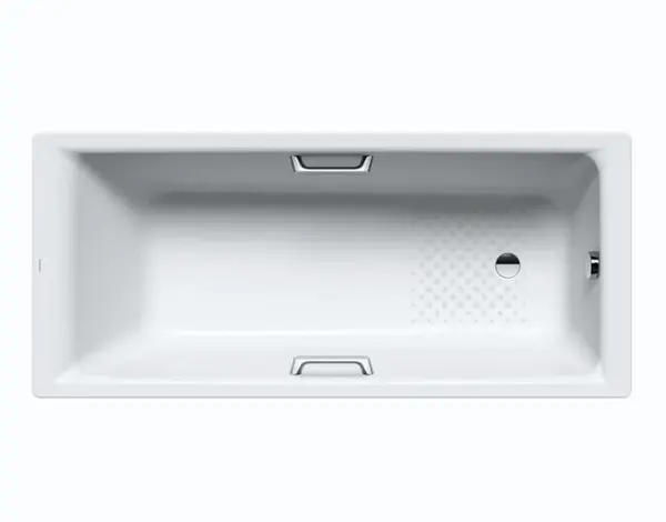 Kaldewei Ambiente - Vaňa Puro Star 685, 160x70 cm, otvory na držadlá, antislip, biela 258530000001