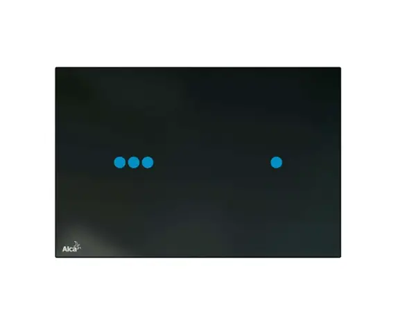 Alcadrain Ovládacie tlačidlá - Ovládacie tlačidlo splachovania bezdotykové, sklo/čierna NIGHT LIGHT-3