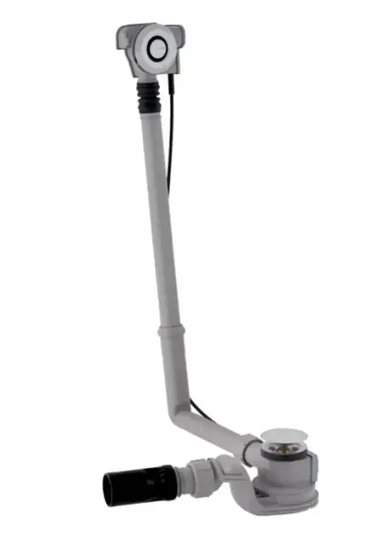 Geberit Príslušenstvo - Vaňová odtoková a prepadová súprava, ovládanie PushControl, dĺžka 280 mm, chróm 150.752.21.6