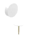 Geberit Príslušenstvo - Súprava na kompletizáciu vaňovej súpravy, s otočným ovládaním, d52, alpská biela 150.281.11.1