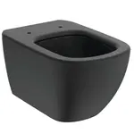 Ideal Standard Tesi - Závěsné WC, Aquablade, černá T0079V3