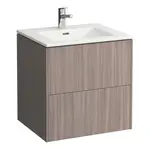 Laufen Pro S - Skrinka s umývadlom, 59x60x49 cm, 2 zásuvky, svetlý brest H8649602621041