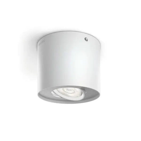 Philips myLiving - Bodové svítidlo, průměr 10 cm, 2700 K, 4,5 W, stmívatelné, bílá 915004934801