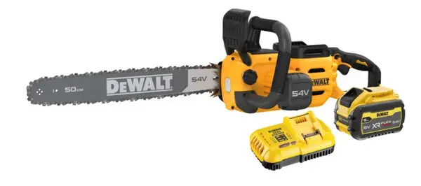 DeWALT Nářadí - 54V AKU řetězová pila 50 cm, 1x aku 9,0 Ah FLEXVOLT, nabíječka DCMCS575X1