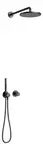 Keuco IXMO - Sprchový set s termostatom pod omietku, priemer 3 cm, matná čierna 59602370001