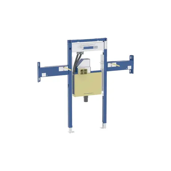 Geberit Duofix - Předstěnová instalace pro umyvadlo Geberit ONE 120 cm, pro nástěnnou armaturu ONE, podomítkový sifon a prvek Clou, částečně vysoká 11