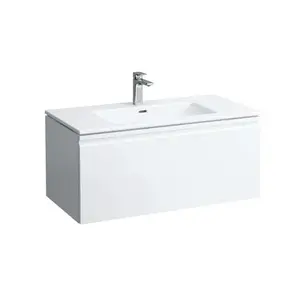 Laufen Pro S - Skrinka s umývadlom, 120x53x50 cm, 1 zásuvka, lesklá biela H8609674751041