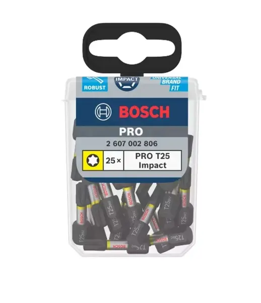 Bosch Príslušenstvo - Súprava bitov T25, 25 ks 2607002806