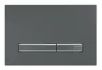 Geberit Sigma50 - Ovládanie splachovania, easy to clean, kefovaný čierny chróm 115.671.QD.2