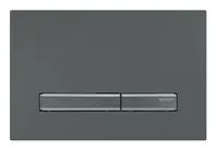 Geberit Sigma50 - Ovládanie splachovania, easy to clean, kefovaný čierny chróm 115.671.QD.2