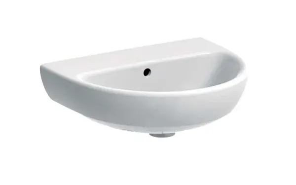 Geberit Selnova - Umývadielko 50x41 cm, bez otvoru na batériu, s prepadom, biela 500.294.01.7