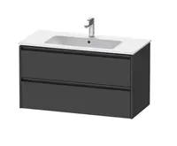 Duravit Ketho.2 - Umyvadlová skříňka 55x101x48 cm, 2 zásuvky, grafit mat K25264049490000