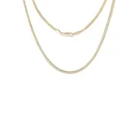 Zlatá retiazka Flat Snake v dĺžke 40 cm KLENOTA