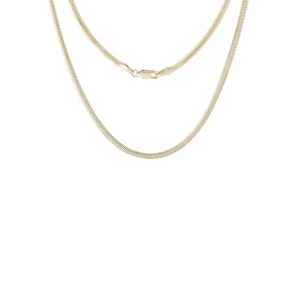 Zlatá retiazka Flat Snake v dĺžke 40 cm KLENOTA