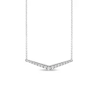 Briliantový náhrdelník z bílého zlata KLENOTA