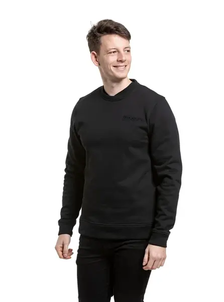 Meatfly pánská mikina Luke Crewneck Black | Černá | Velikost S