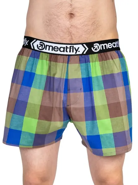 Meatfly pánské boxerky Gigi Double Pack Orange / Brown | Oranžová | Velikost S