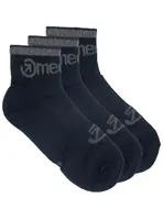 Meatfly ponožky Middle Triple pack Black | Černá | Velikost M