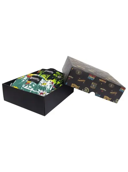 Meatfly pánské boxerky Agostino Green Comics Gift Pack | Zelená | Velikost XL