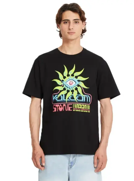 Volcom pánské tričko Realityfab Bsc Sst Black | Černá | Velikost M