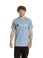 Meatfly pánské tričko Joe Stonewash | Šedá | Velikost XXL | 100% bavlna