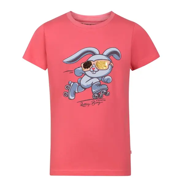 Dětské rychleschnoucí triko alpine pro rejo červená 128-134