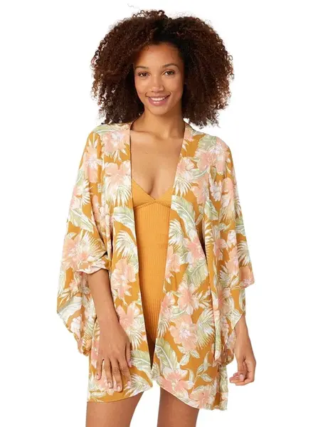 Rip curl dámské kimono Always Summer Kimono Gold | Žlutá | Velikost S