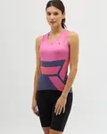 Dámské cyklistické tílko silvini escolca světle růžová/růžová l