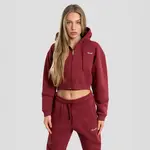 Dámská mikina exalted comfy-nest™ crop vínová l