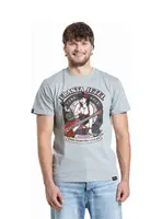 Meatfly pánské tričko Franta Jetel Gray | Šedá | Velikost XXXL