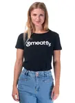Dámské tričko meatfly mf logo černá xxl
