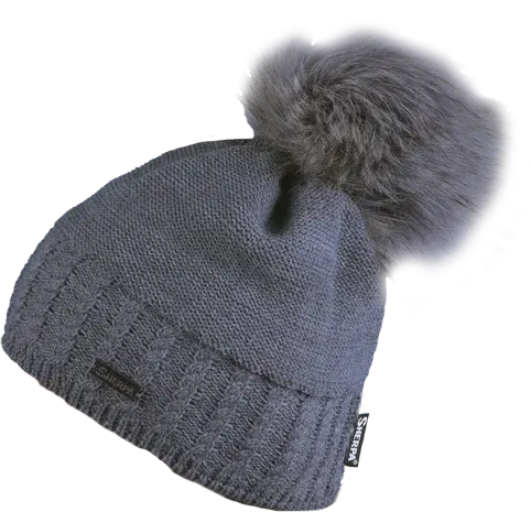 Dámská zimní čepice sherpa amber tmavě šedá uni