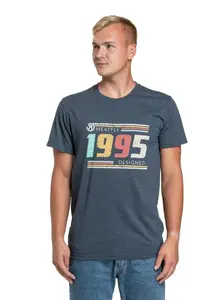 Meatfly pánské tričko 1995 Navy Heather | Modrá | Velikost S