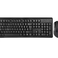 Set bezdrátová klávesnice + bezdrátová myš A4tech 4200N, V-Track,CZ/US, USB, černá