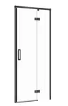 Cersanit Larga - Sprchové dveře 90x195 cm, pravé, černá/čiré sklo S932-124