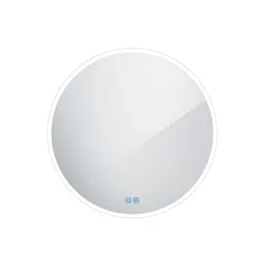 Nimco Zrcadla - Zrcadlo s LED osvětlením, průměr 80 cm, dotykový senzor, hliník ZP 26002RVX