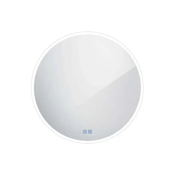 Nimco Zrcadla - Zrcadlo s LED osvětlením, průměr 80 cm, dotykový senzor, hliník ZP 26002RVX