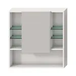 Jika Lyra - Zrcadlová skříňka, 78x13x80 cm, bílá H4532510383041