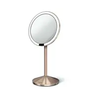 Simplehuman Kosmetická zrcadla - Kosmetické cestovní zrcátko s LED osvětlením, rose gold ST3010