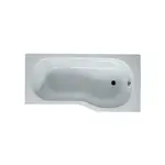 Jika Tigo - Vana asymetrická, 160x80x43 cm, pravá, bílá H2222100000001